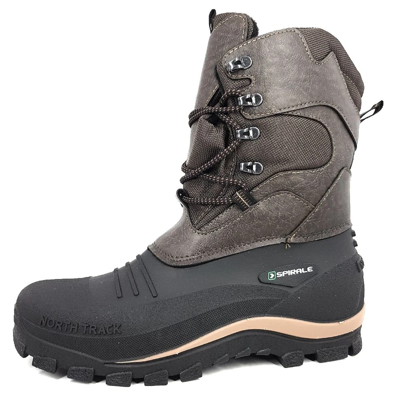Spirale Bernd, Mens Boots, Winter Boots with Fleece Lining with Insulating Foam, Double Layer Felt, Brown, 8 UK