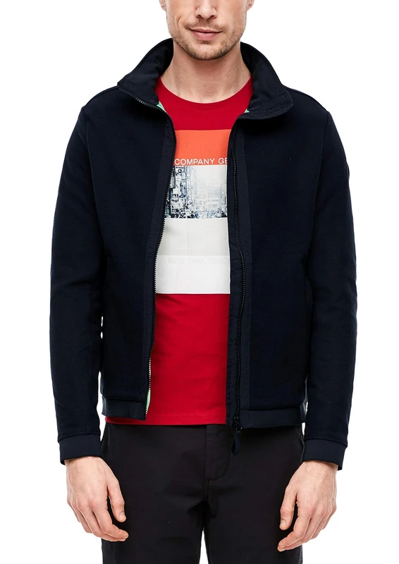 s.Oliver Men's 13.002.43.5789 Sweat Jacket Not Applicable, Blue (Blue 5990), XXX-Large