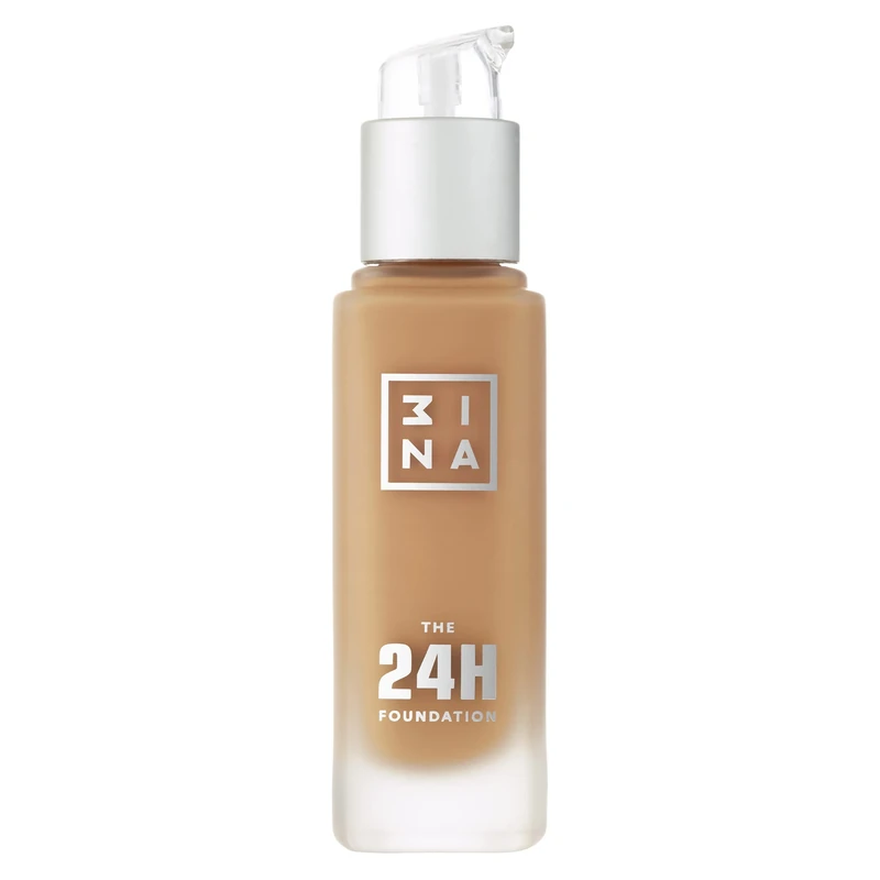 3INA 24H Waterproof Liquid Foundation - Medium to High Coverage - Matte Finish - Cold Brown - Vegan & Cruelty Free