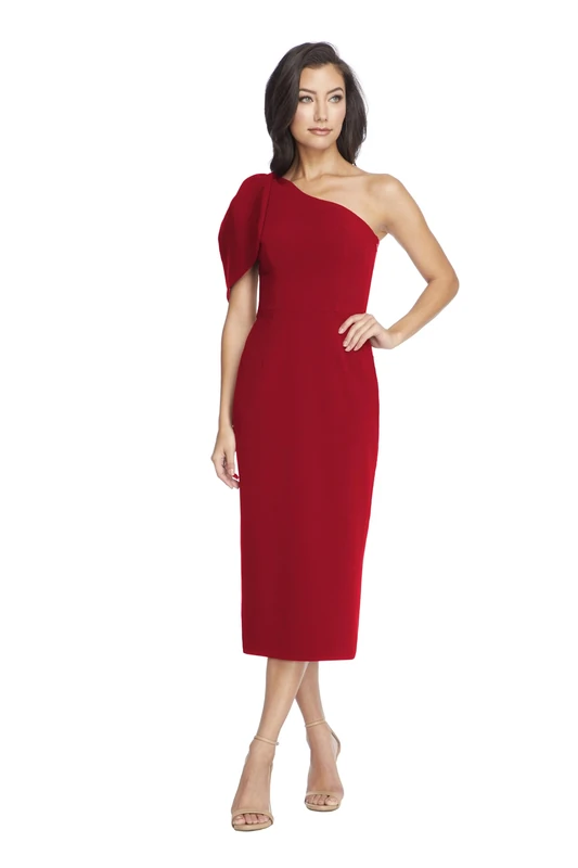 Dress the Population Women's Tiffany Dress, Garnet, XS