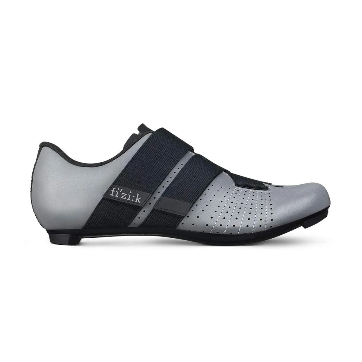 Fizik Tempo Powerstrap R5 Reflective 41 (8-8.5 US), Road Cycling Shoes for Great Visibility and Safety
