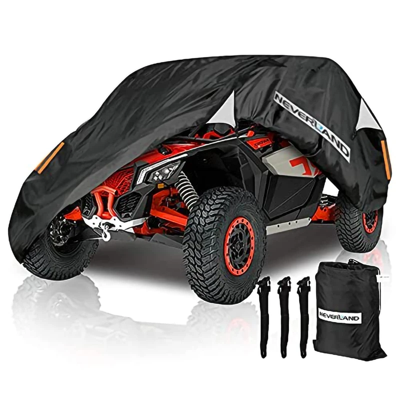 NEVERLAND UTV Cover, Storage Sun-UV Rain Snow Protector Universal for Can-Am Maverick X3 XMR/XRC/Turbo/900 HO/R/X DS Turbo R/X RC Turbo R/X RS Turbo R/X MR Turbo R(Except Max Series)