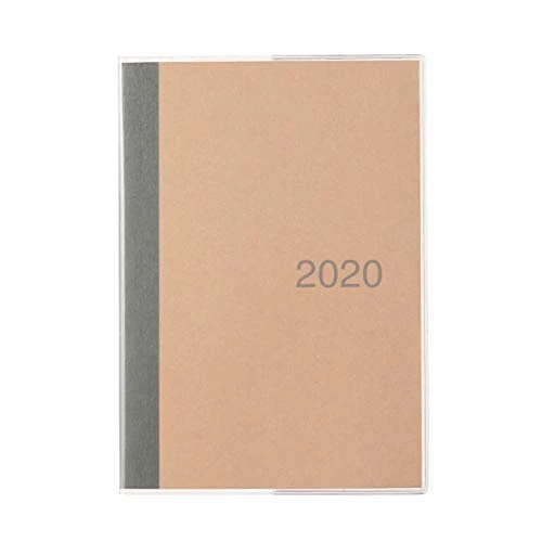 MUJI 2020 Paper Monthly Note B6 Size (4.9 x 6.9 in) Schedule Planner Notebook Beige Gray Starts from December 2019