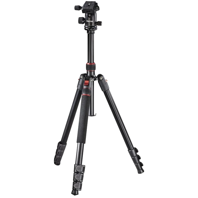 Hama Tripod Camera Smartphone Camera (Aluminium Tripod Monopod, Compact, Foldable, Quick Fastening, 6.4 mm Thread, 50-165 cm Max)