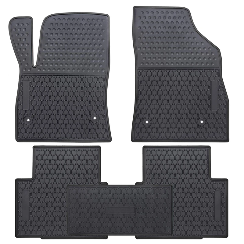 Ucaskin Car Floor Mats Custom Fit for Chevrolet Cruze 2016 2017 2018 2019 2020 Odorless Washable Rubber Foot Carpet Heavy Duty Anti-Slip All Weather Protection Car Floor Liner-Black
