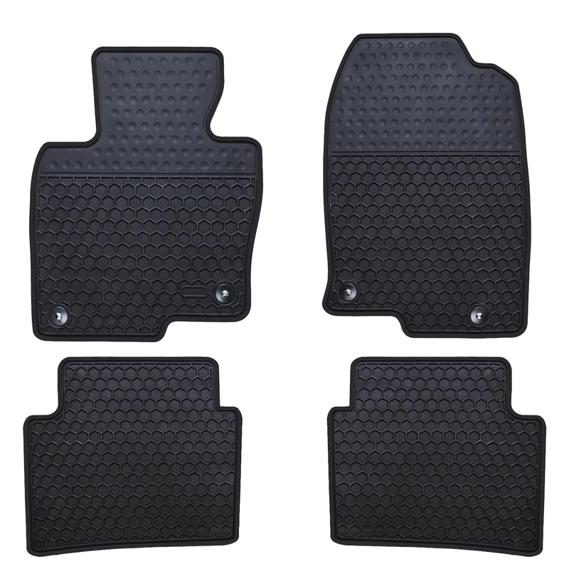 Ucaskin Car Floor Mats Custom Fit for Mazda CX 5 CX-5 SUV 2017 2018 2019 2020 2021 2022 2023 2024 Odorless Washable Rubber Foot Heavy Duty Anti-Slip All Weather Car Floor Liner-Black