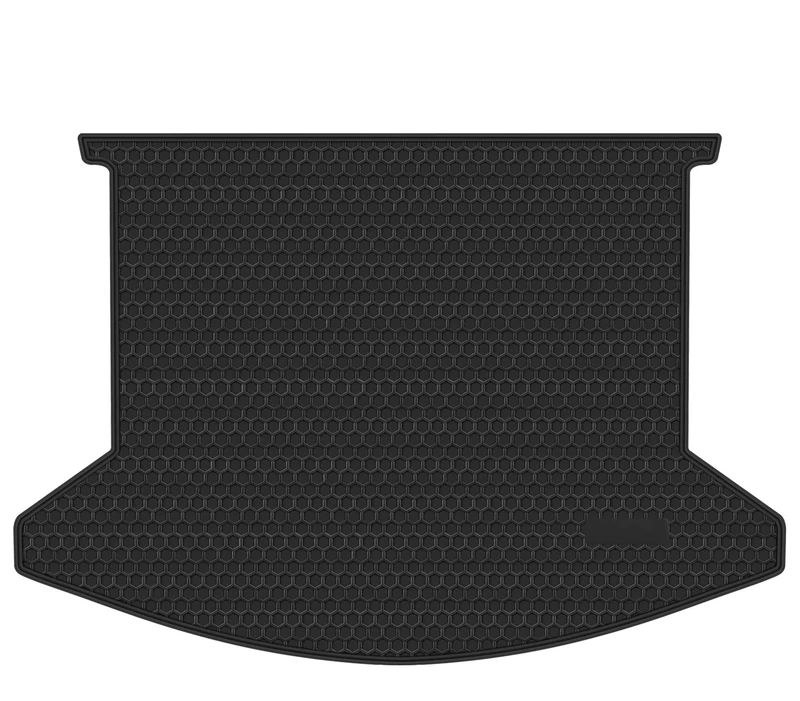 Ucarsol Car Tray Trunk Rear Cargo Liner Custom Fit for Mazda CX-5 CX 5 SUV 2017 2018 2019 Odorless Washable Rubber Foot Carpet Heavy Duty Anti-Slip All Weather Protection Car Trunk Cargo Mat Black