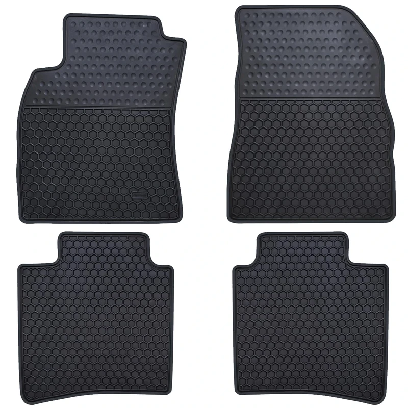 Ucaskin Car Floor Mats Custom Fit for Nissan Sentra 2014 2015 2016 2017 2018 2019 Odorless Washable Rubber Foot Carpet Heavy Duty Anti-Slip All Weather Protection Car Floor Liner-Black