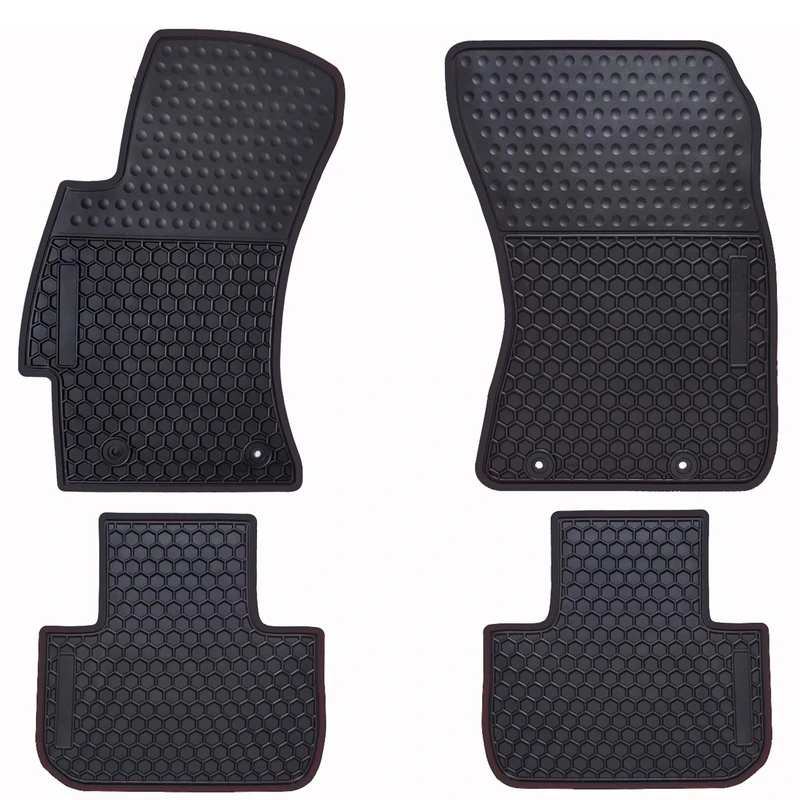 Ucaskin Car Floor Mats Custom Fit for Subaru Forester 2014 2015 2016 2017 2018 Odorless Washable Rubber Foot Carpet Heavy Duty Anti-Slip All Weather Protection Car Floor Liner-Black