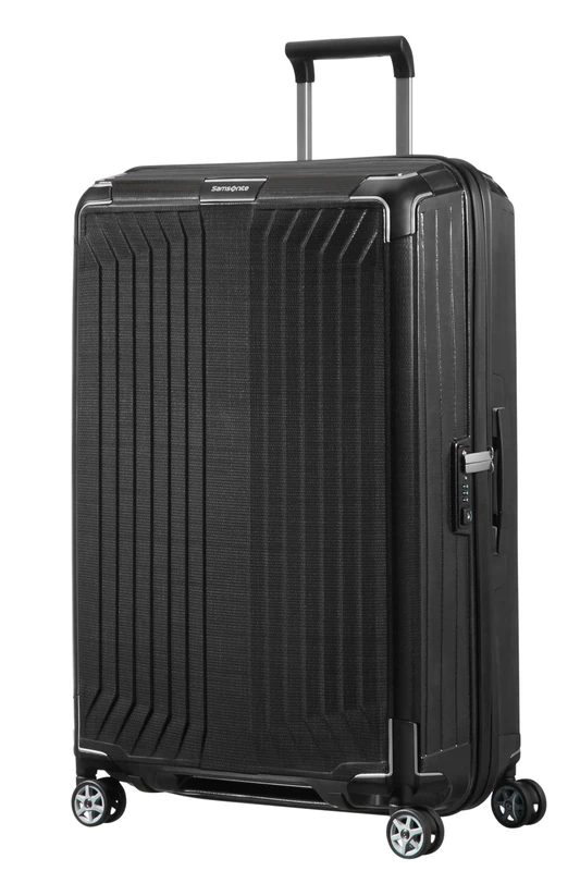 Samsonite Lite-Box - Premium Hardshell Suitcase Large 75 cm, Spinner with 4 Wheels, Lightweight, TSA Lock, 98L - 3.10 KG - Black