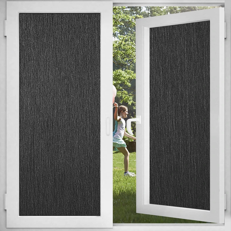 Static Cling Blackout Film - Window Privacy Tint, 100% Light Blocking, No Glue, 35.4 Inch x 13.1 Feet