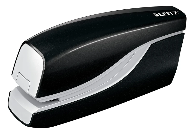 Leitz Electric Stapler, 10 Sheet Capacity, Battery Powered, WOW Range, 55661095 - Black