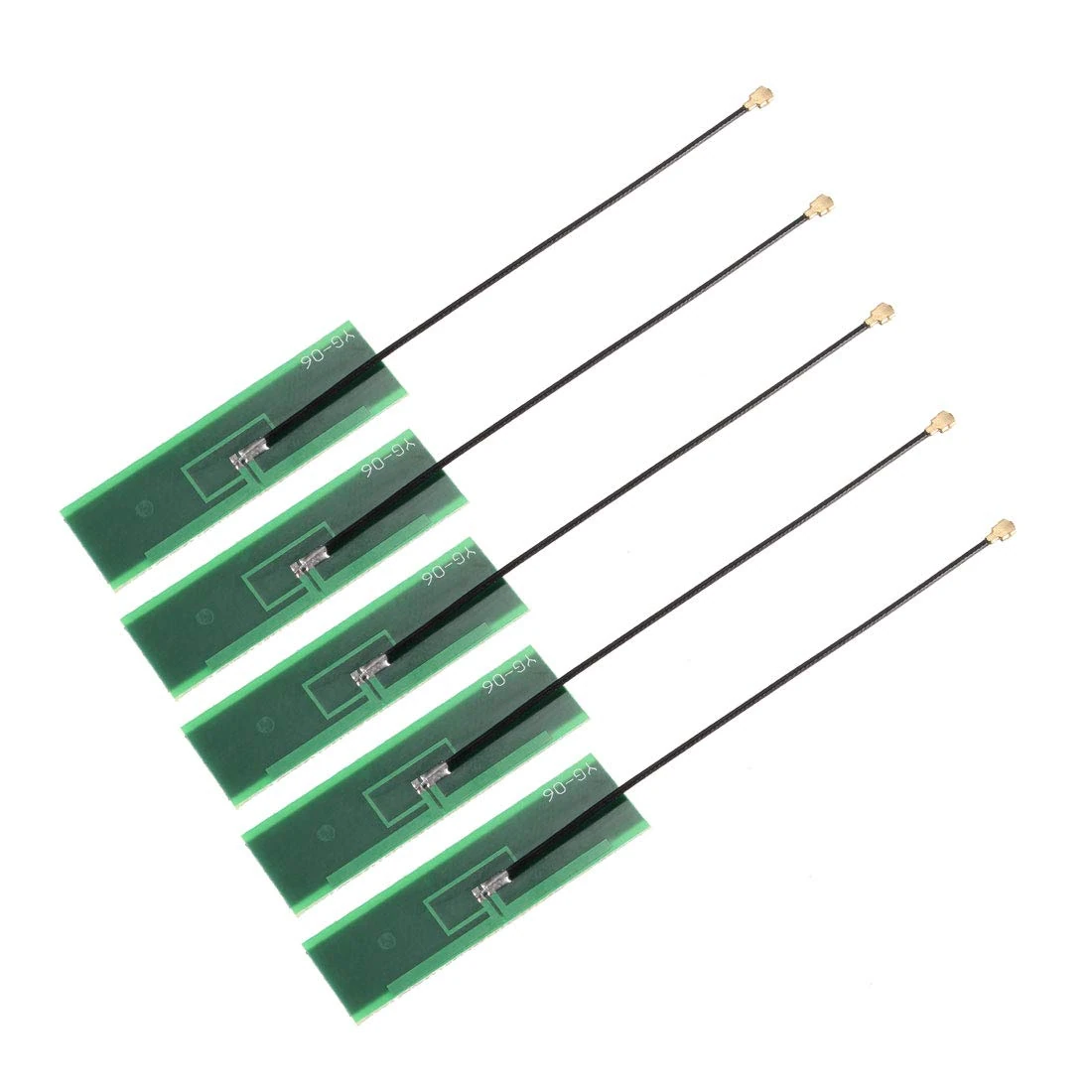 sourcing map PCB Built-in Antenna 5dBi 2400MHz U.FL Female Connector RF1.13 95mm Cable, for Wifi Bluetooth Zigbee Module 5Pcs