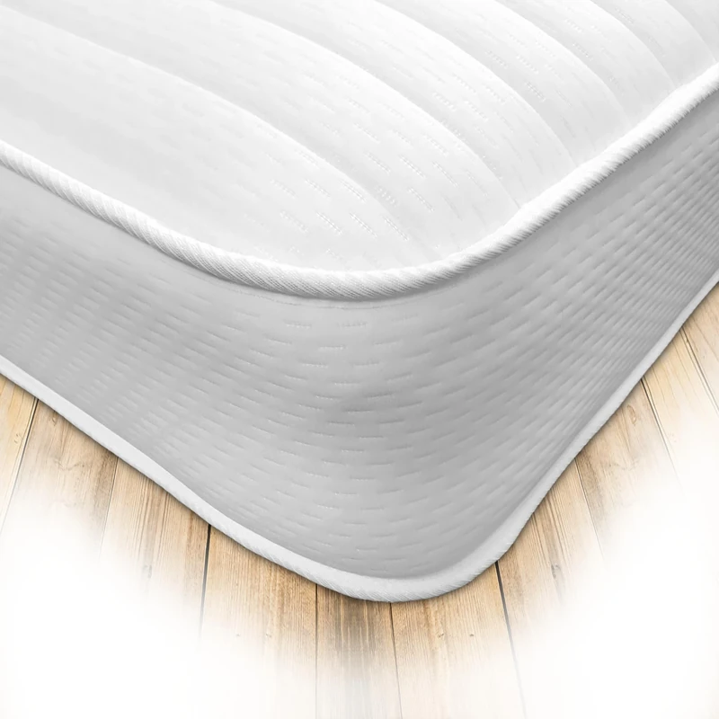 Starlight Beds Lumina Deluxe Small Double Mattress. 8 Inch Deep Sprung Foam Free Mattress. White, Soft Feel. 4ft x 6ft3 (120x190x20cm)
