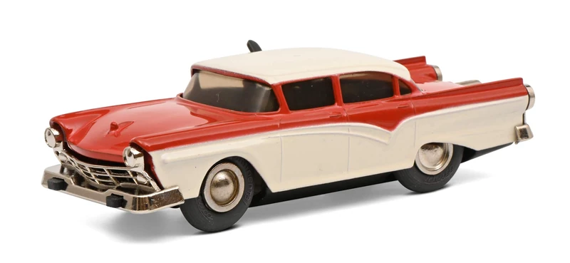 Schuco 450175900 Micro Racer Fairlane 1045 with Wind-Up Motor Model Car Red Beige