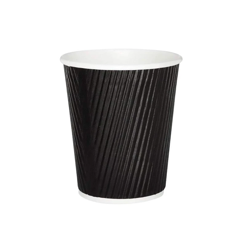 Black Ripple Cup, 25cl, Pack of 500