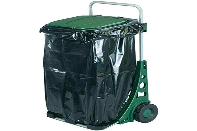 Altuna Garbage Cart with Two Wheels, Garden Cart, Trash Carrier