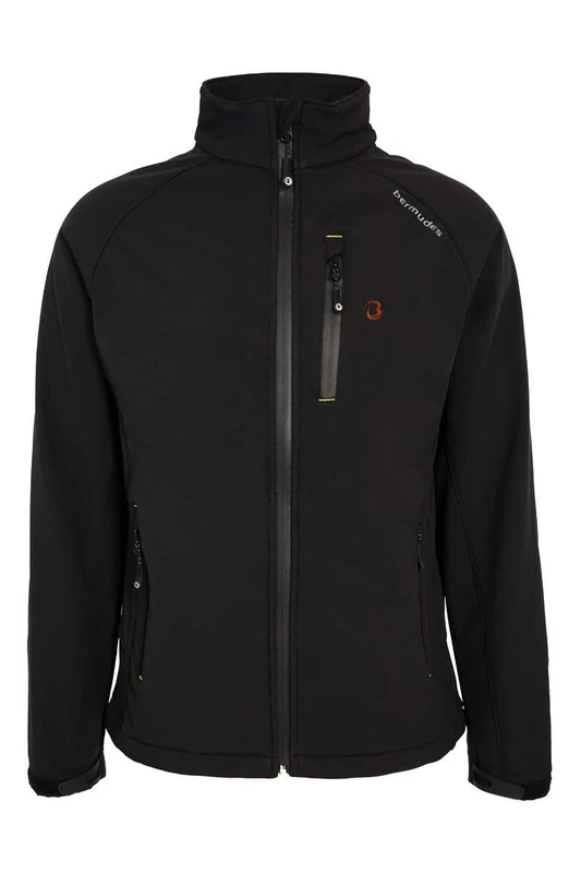 Bermudes Men's Sealand Softshell Jacket, Black, XXL