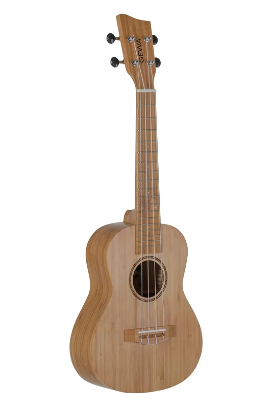 GEWA Concert Ukulele Manoa - Solid Bamboo - Natural satin finish - incl. padded Gig Bag - K-CO-BB