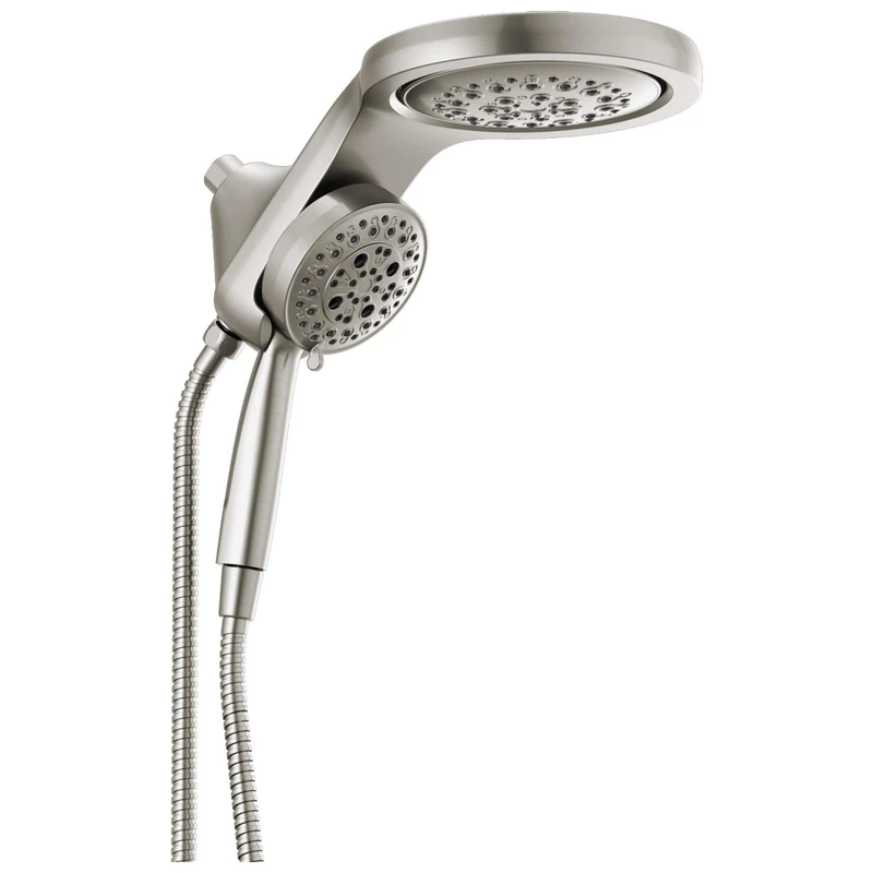 Delta Faucet 58680-SS HydroRain H2Okinetic 5-Setting Two-in-One, Stainless Head with Hand Shower