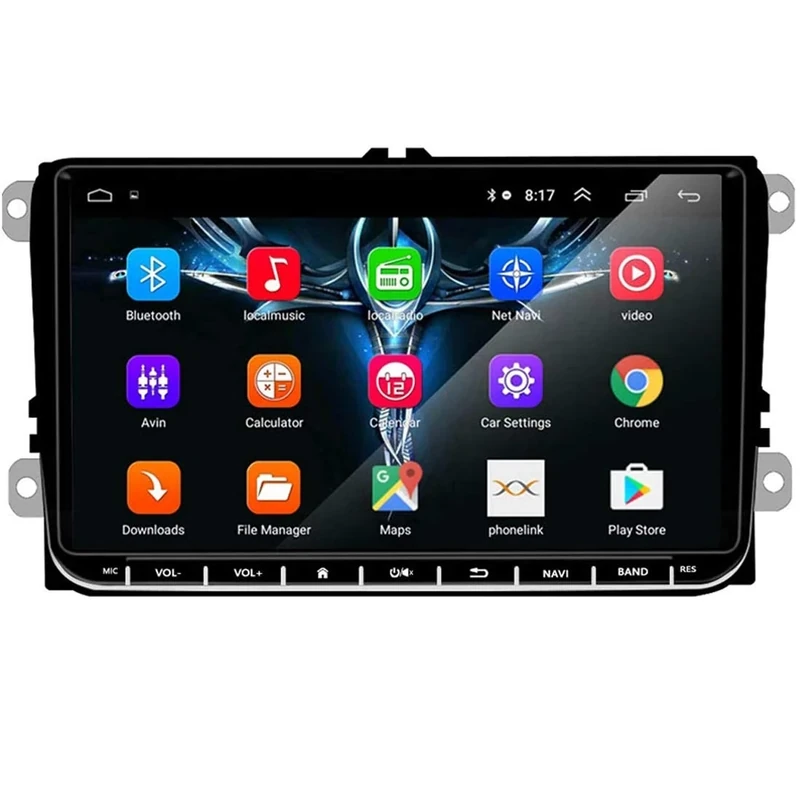 2 Din Android 9 "GPS Navigation Car Stereo Radio Media Player for Bora Golf VW Polo Volkswagen Passat B6 B7 Touran