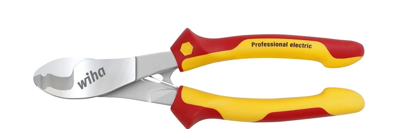 Wiha Professional Electric Cable Cutters with Spring-Operated Handle 210mm (8 1/4")