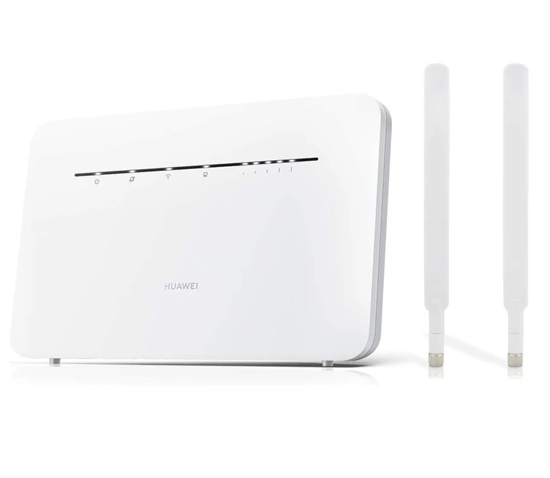 Unlocked HUAWEI B535-232 CAT7 USB 300mbps 4G Home/Office Router with 2 x External Antennas. Will work with any Sim Card Worldwide (Renewed) (White)