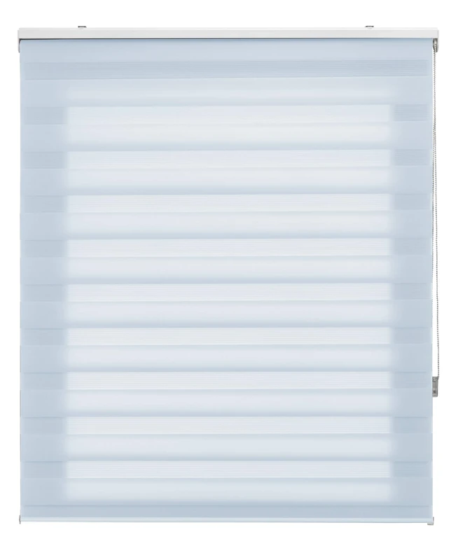 Blindecor | Night and Day Roller Blind Customised | Double Layer | Sky Blue | 80 x 180 cm (W x H) Fabric Size 77 x 175 cm | Window Blinds