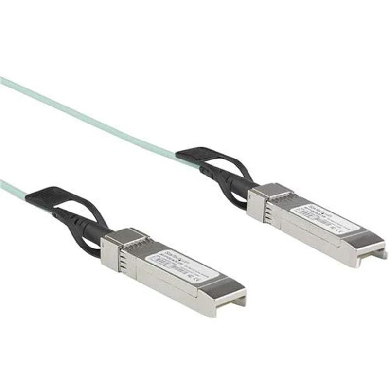 StarTech.com Dell EMC AOC-SFP-10G-5M Compatible 5m/16.4ft 10G SFP+ to SFP+ AOC Cable - 10GbE SFP+ Active Optical Fiber - 10Gbps SFP Plus/Mini GBIC/Transceiver Module Cable (AOCSFP10G5ME)