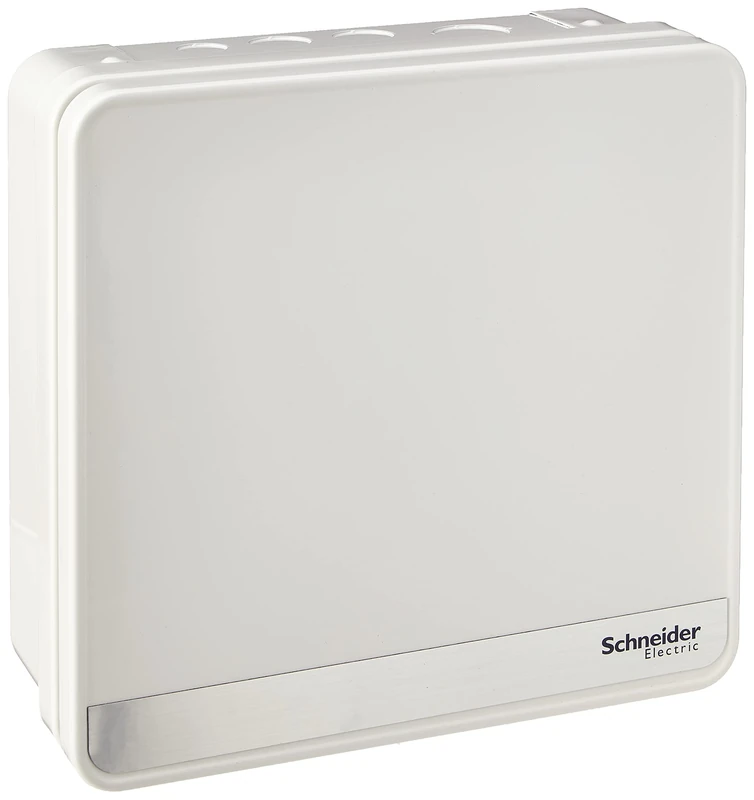 Schneider Electric Easy9+ - Consumer Unit, 6 Way, No Incomers, Surface Mount Enclosure, Semi Flush Kit available, EZ9E6MCU, Metal