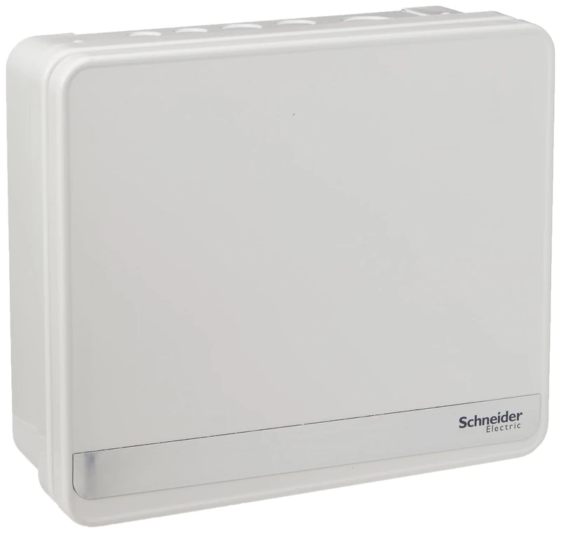 Schneider Electric Easy9+ - Consumer Unit, 8 Way, No Incomers, Surface Mount Enclosure, Semi Flush Kit available, EZ9E8MCU, Metal