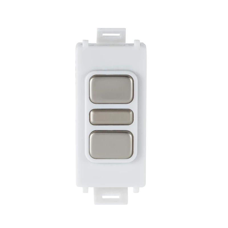 Schneider Electric Ultimate Grid System - LED Touch Dimmer Light Switch, 100W, GGBGUGEMDIMLWPN, Pearl Nickel with White Insert, Pack of 20