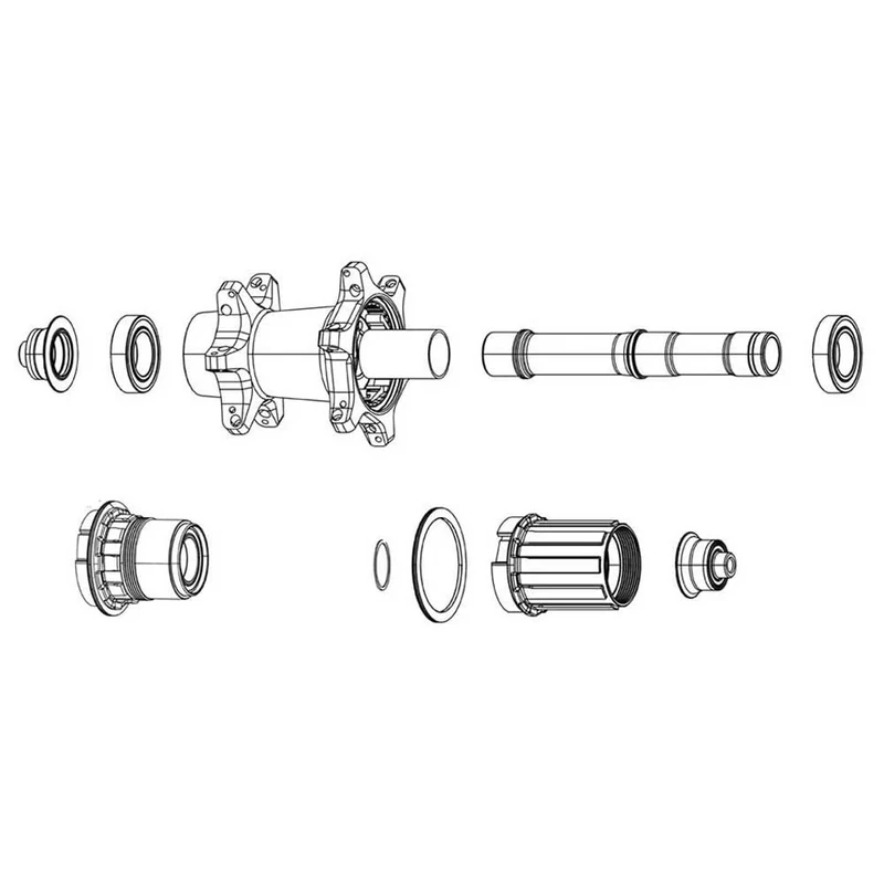 Sram, Bearing Kit Front ZM1 Unisex Adult,Black-Black