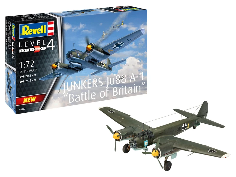 Revell Junkers Ju88 A-1 1:72 Scale Plastic Model Kit 04972