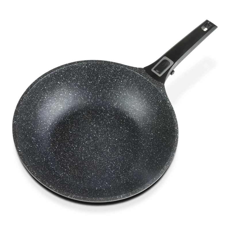GSW Easy Click 167826 Wok 28 cm Aluminium/Plastic Black
