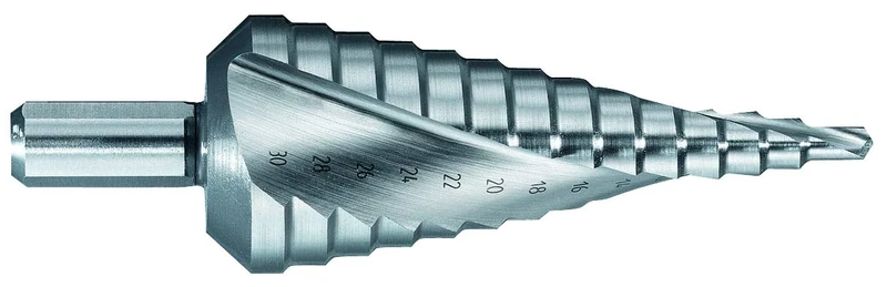 Tivoly 11448510632 HSS Conical Step Drill Bit, Steel
