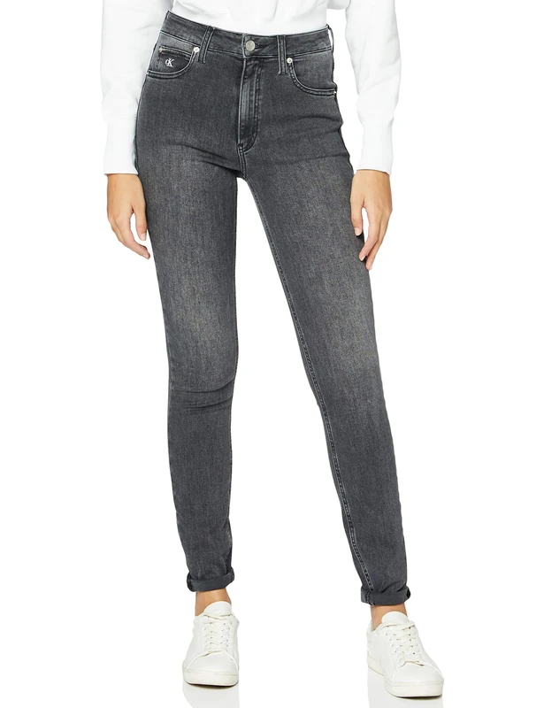 Calvin Klein Jeans Women's CKJ 010 HIGH RISE SKINNY Pants,Grey,31W / 32L - Image 1