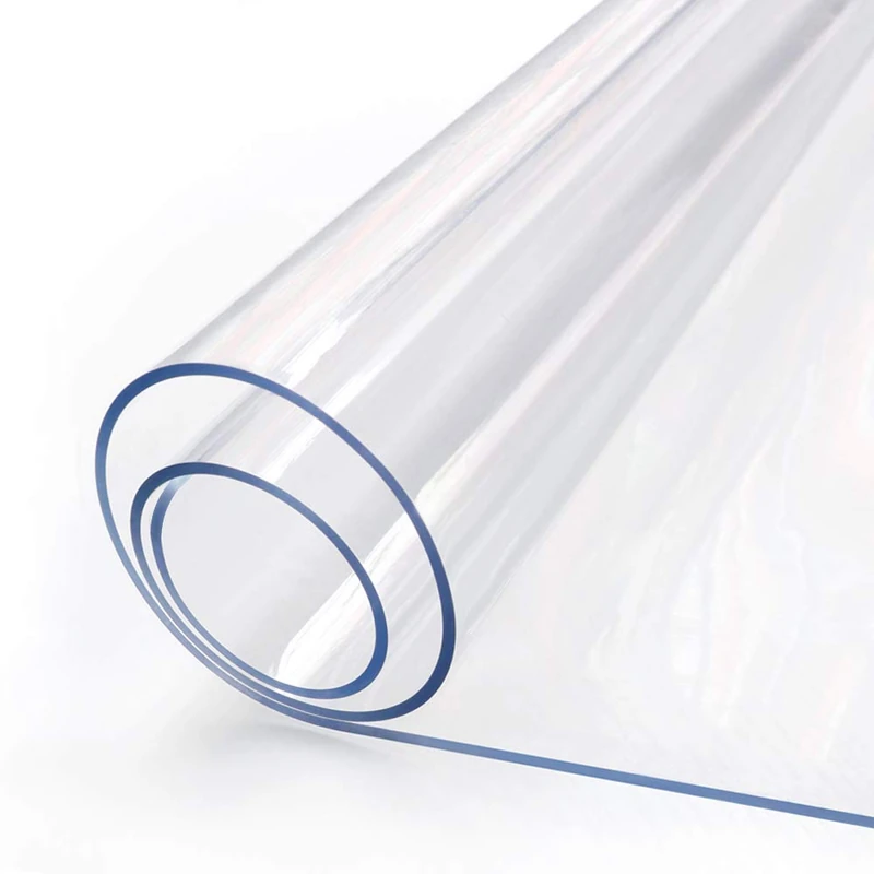 40 x 84 Inches Clear Table Protector Plastic Wipeable Dining Tablecloth Desk Pad Blotter Mat Wooden Furniture Coffee Glass Table Top Protection Countertop Cover Waterproof Rectangular PVC Vinyl Cloth