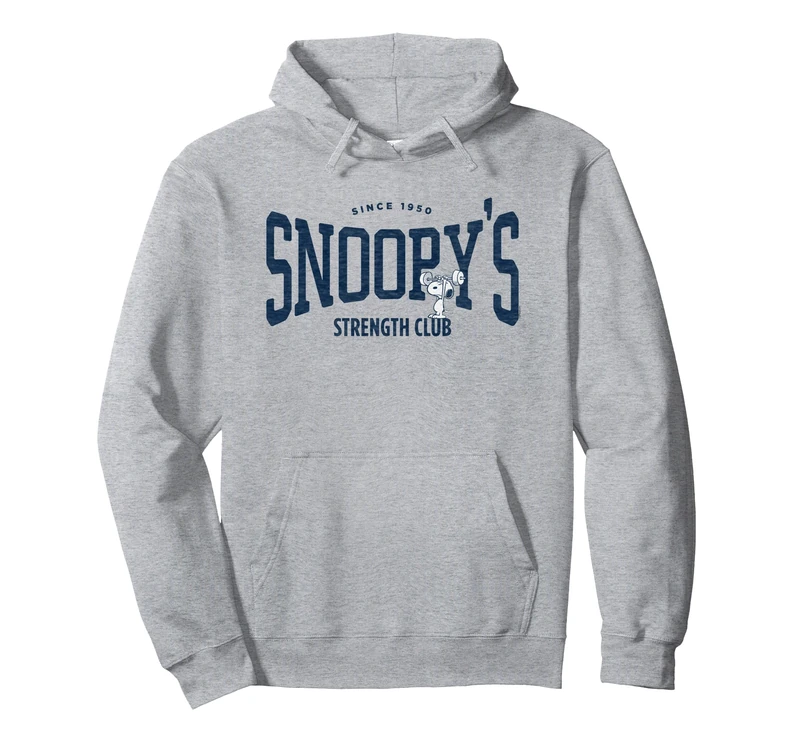 Peanuts Snoopy's Strength Club Pullover Hoodie