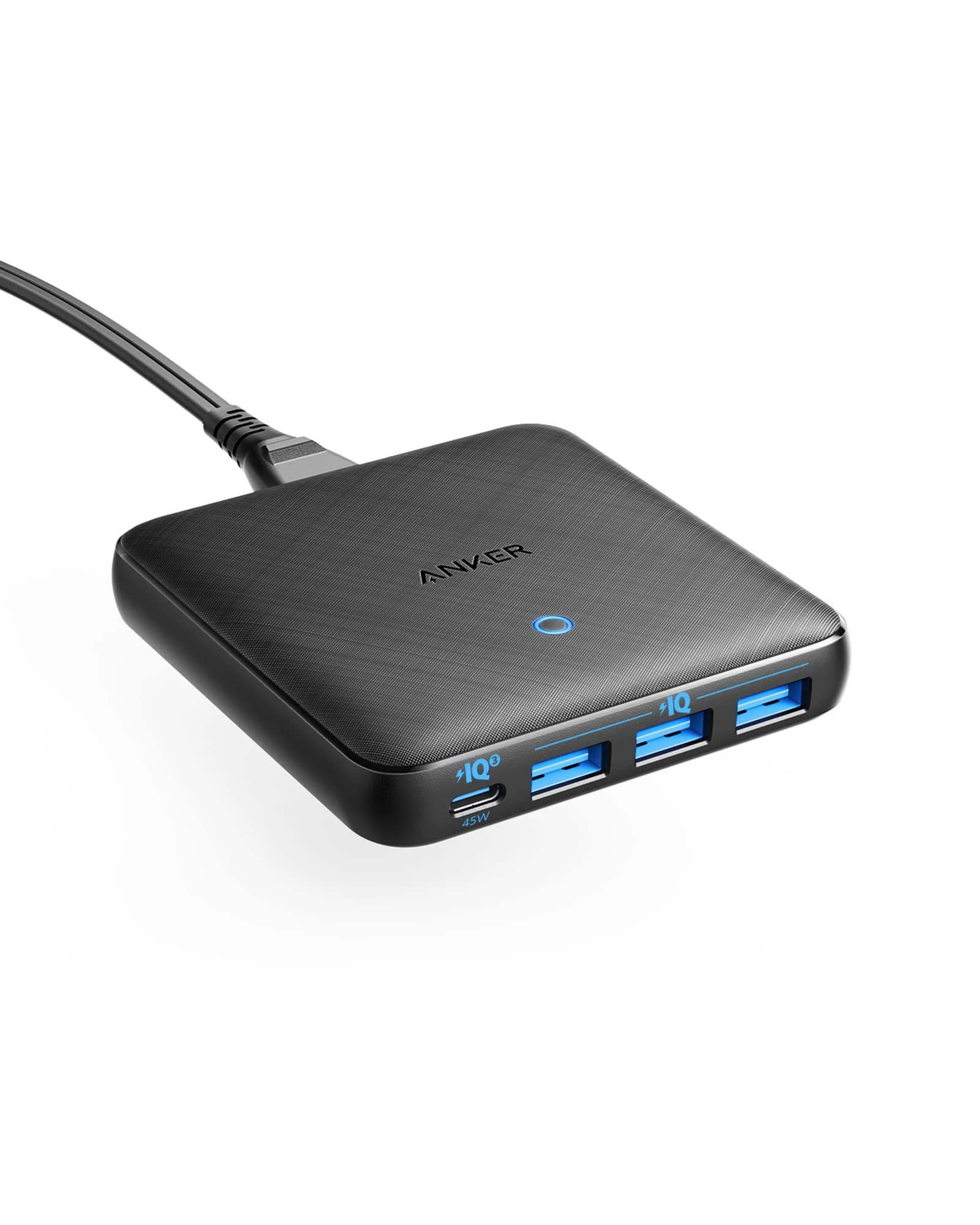 Anker USB C Charger, 65W 4 Port PIQ 3.0&GaN Fast Charger Adapter - Fast Charging, Multi USB Charging Station for USB C Laptops, iPad Pro, iPhone, Galaxy, and More