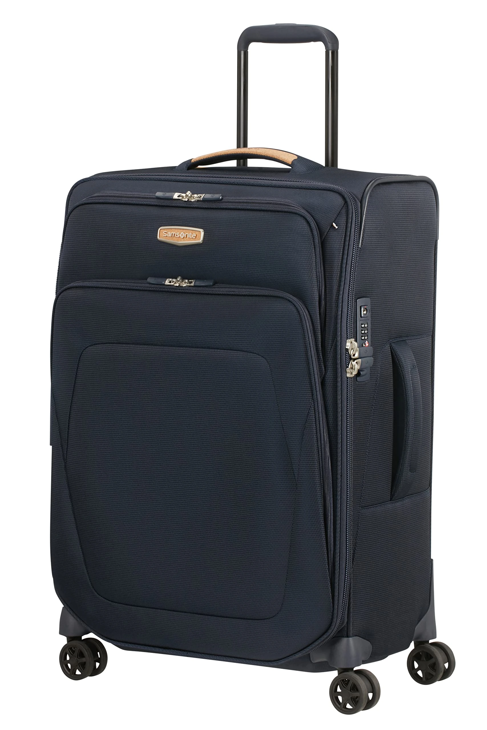 Samsonite Spark SNG ECO - Spinner M, Erweiterbar Koffer, 67 cm, 82/92 L, Blau (Eco Blue)