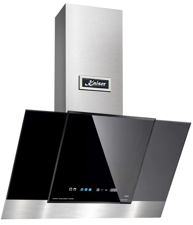 Kaiser AT 6438 | Grand Chef 60cm Chimney Cooker Hood | Wall Mounted Kitchen Extractor Fan (Black)