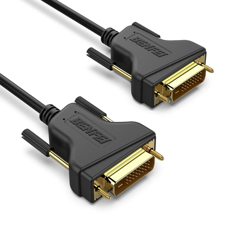 BENFEI DVI to DVI Cable, 3 Meter DVI-D 24+1 Gold Plated Cable, Dual Link Support High Resolution 2560x1600 for Gaming, DVD, Laptop, HDTV
