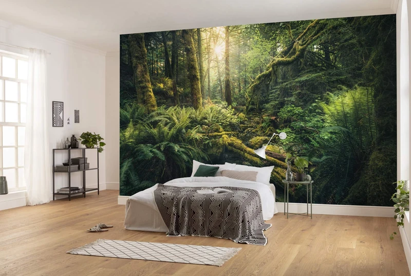 Komar SHX9-028 Fleece Photo Wallpaper Elves Cathedral Design XXL Decoration Nature Landscape Bedroom Living Room Office Hallway 450 x 280 cm Wide x Height Multi-Coloured