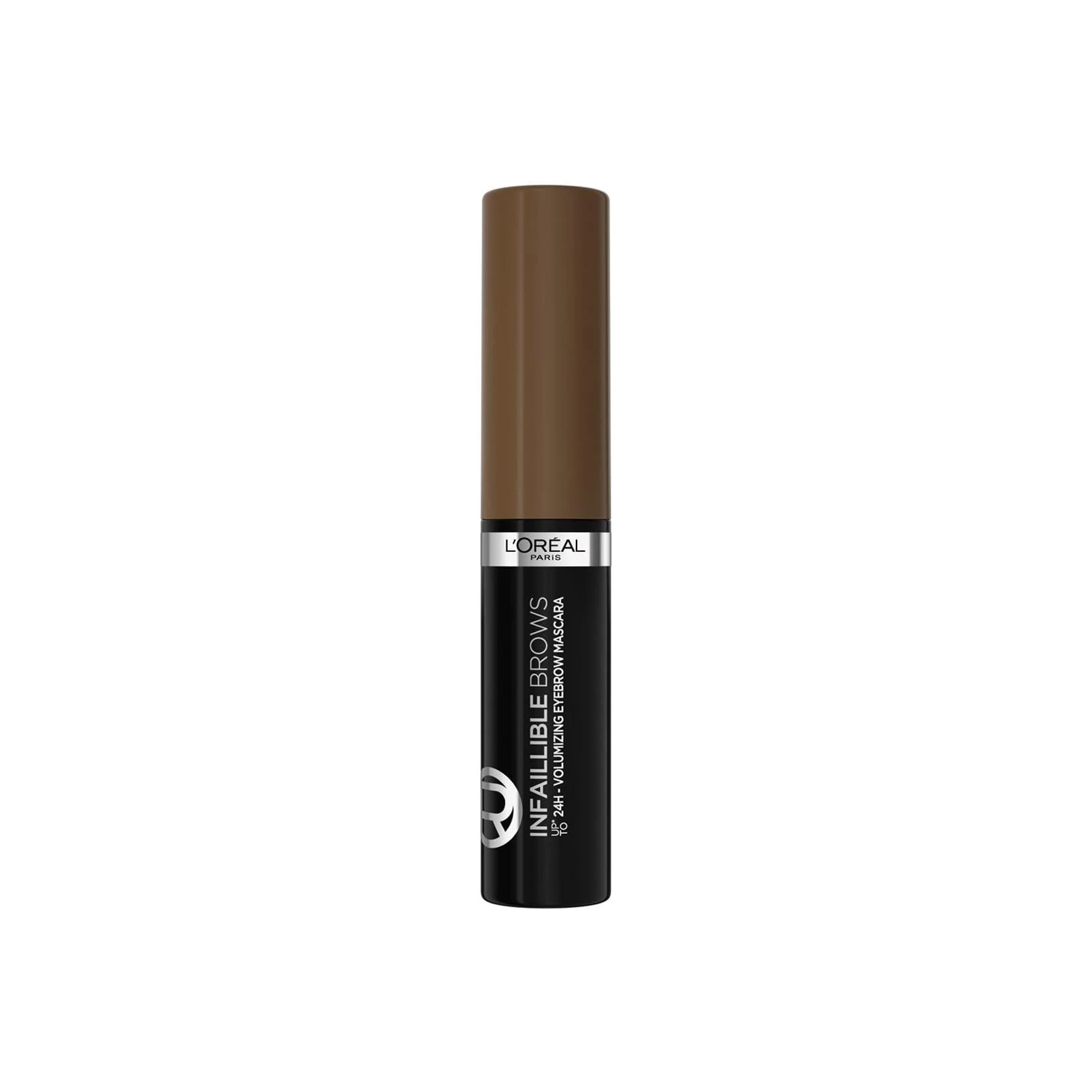 L'Oréal Paris Volumising Brow Mascara, Longwear Brow Gel for Fuller Looking Eyebrows, Up To 24 Hours Wear, Water Resistant, Infallible Brows, 5 ml, Shade: 3.0 Brunette