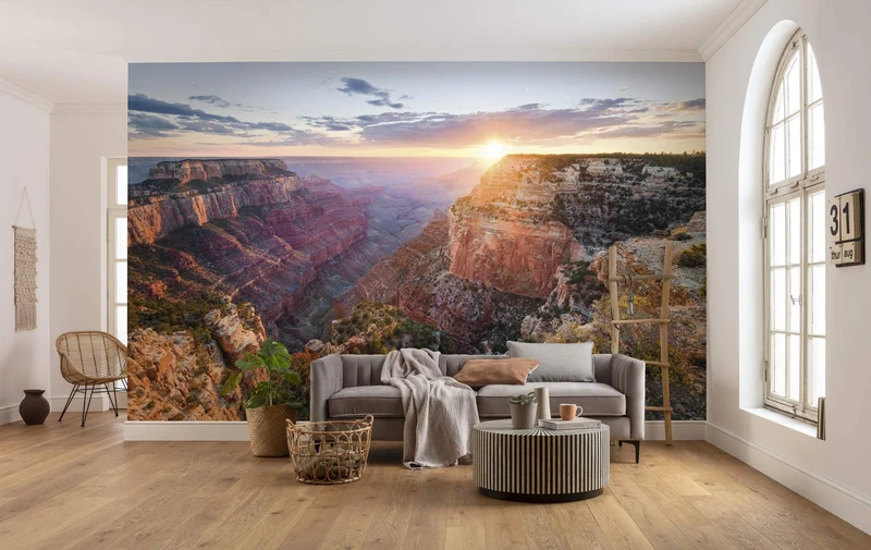 Komar SHX9-046 Non-Woven Photo Wallpaper Imperial View XXL Decoration Nature Landscape Bedroom Living Room Office Hallway 450 x 280 cm (Width x Height) Multi-Coloured