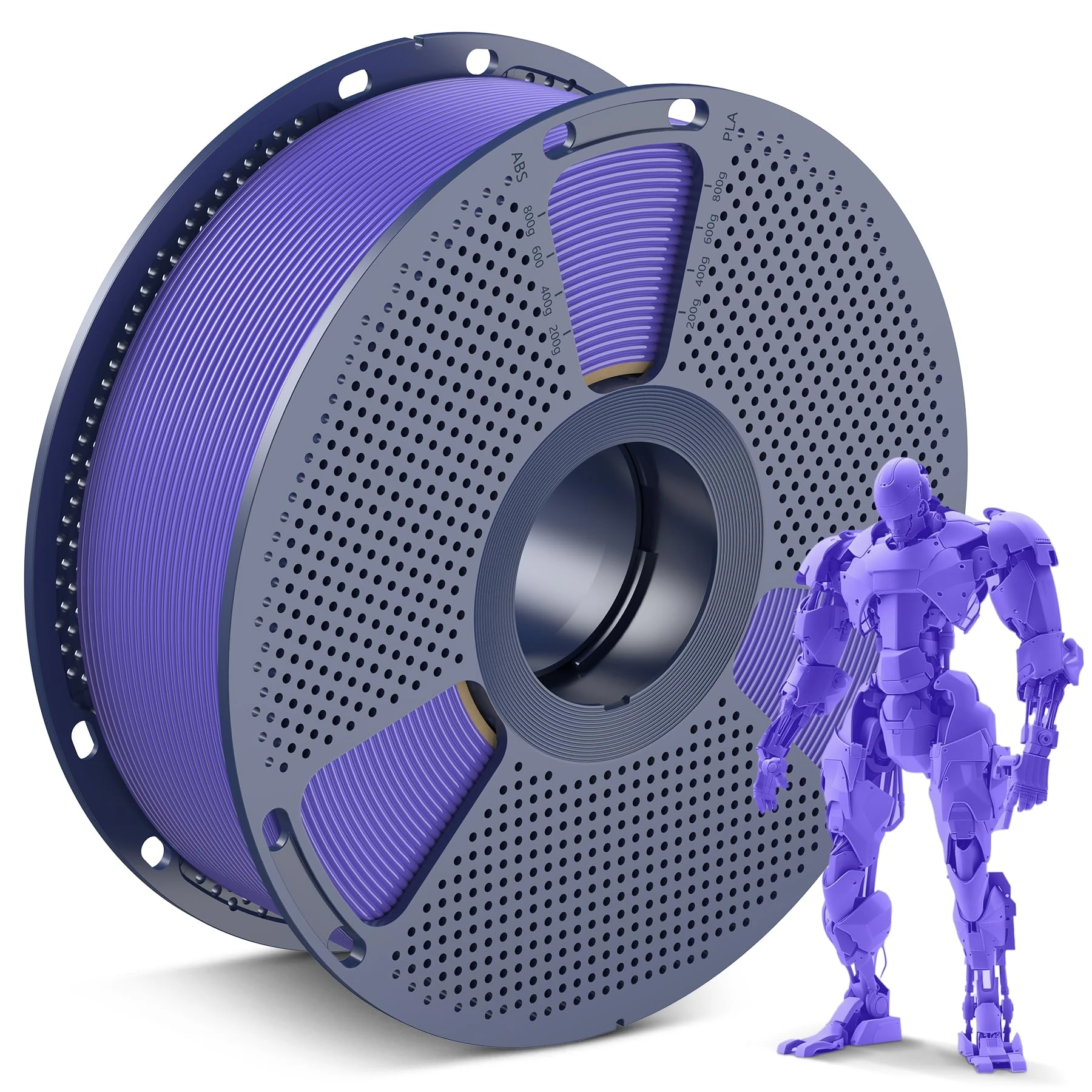 SUNLU PLA 3D Printer Filament, Neatly Wound PLA Filament 1.75mm, Dimensional Accuracy +/- 0.02mm, 1KG Spool 2.2lbs. (Purple)