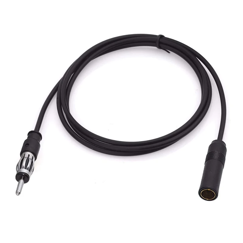 Bingfu Universal Vehicle Car Stereo FM AM Radio Antenna Extension Cable 1Meter/3 feet DIN Plug Connector Coaxial Cable for Vehicle Truck Car Audio Stereo Head Unit CD Media Receiver Player
