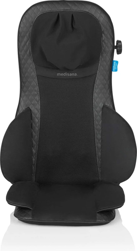 medisana MCG 820 gel shiatsu massage seat cover, massage pad with heat function, 4 rotating gel massage heads, integrated neck massage, 3 intensity levels for the entire back - Image 1