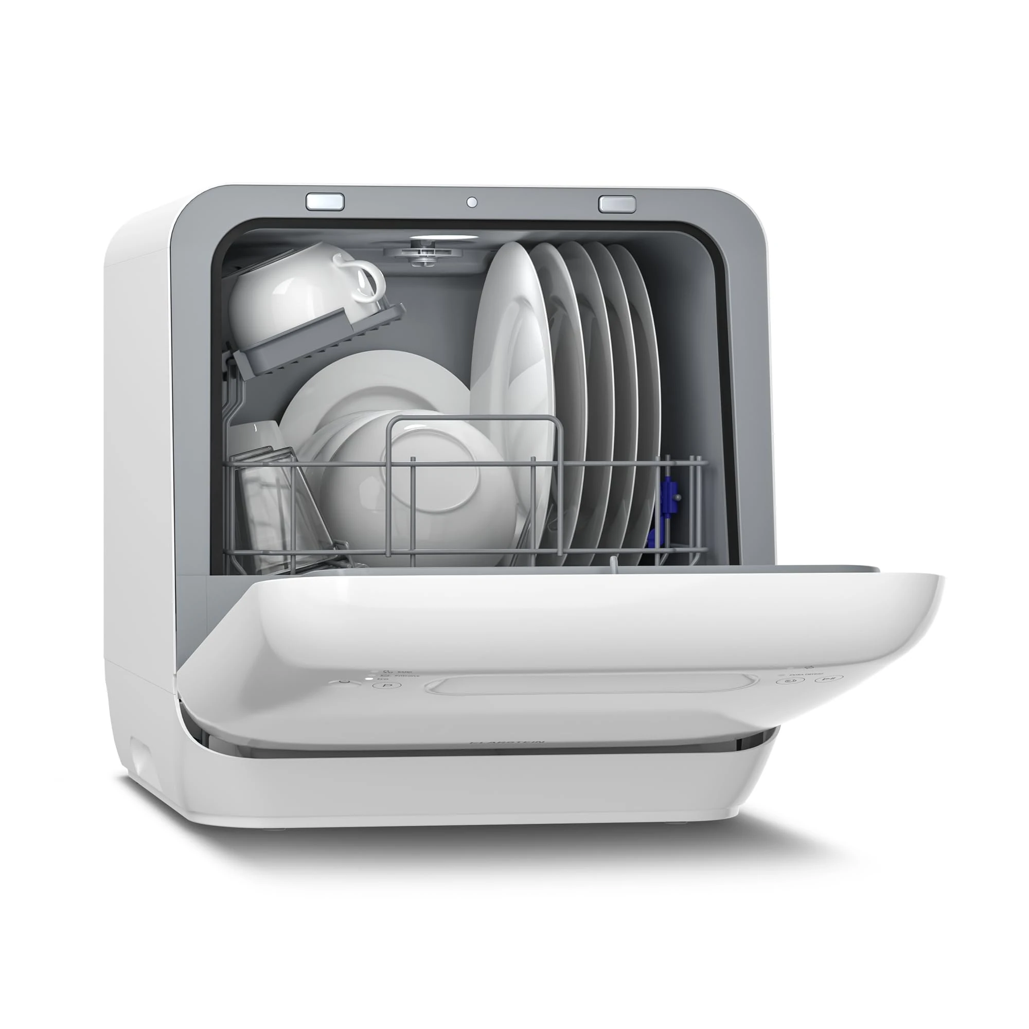 Klarstein Aquatica Table Top Dishwasher – Compact Countertop Dishwasher, 2 Place Settings, 5L Tank, No Plumbing Needed, 3 Programs, Portable & Quiet 58dB for Small Kitchens